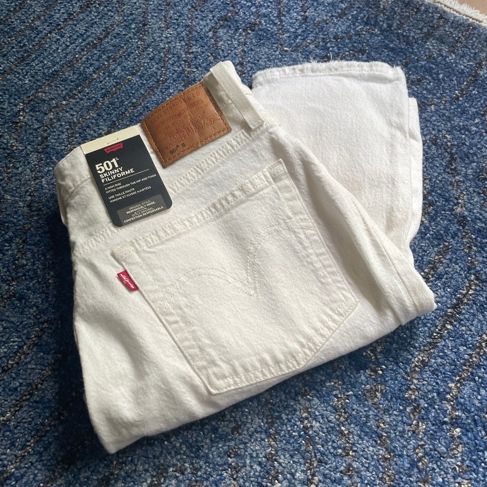Levi's 501 Skinny - White Size 30